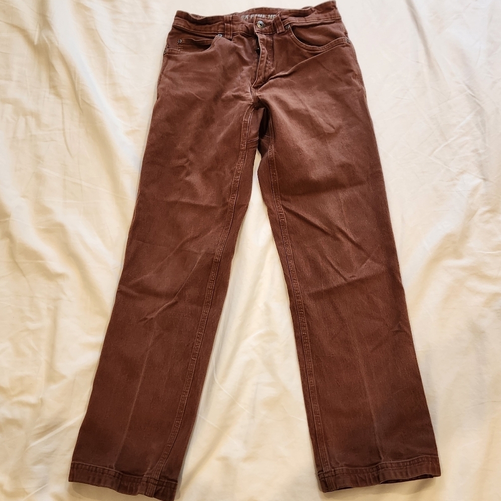 Duluth Flex Fire House Work Pant In Brown Clay Color 30X30